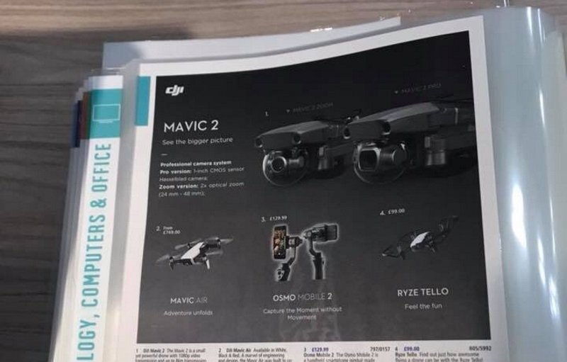 DJI Mavic 2 and DJI Mavic 2 Zoom Leaked