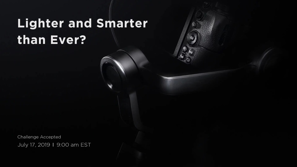 DJI Teases New Lightweight Gimbal for Mirrorless Cameras