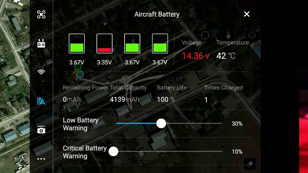 phantom 4 battery charging errors